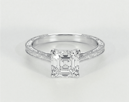 Holly - Asscher - Engagement Rings - Ramzi & Co.®