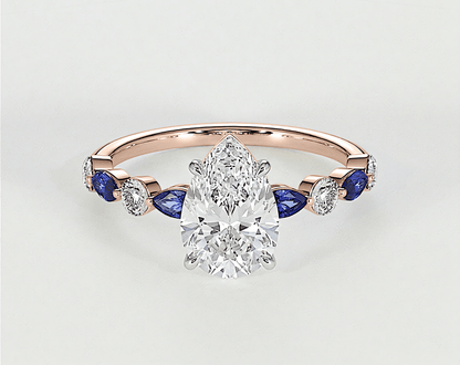 Ivy - Pear - Engagement Rings - Ramzi & Co.®