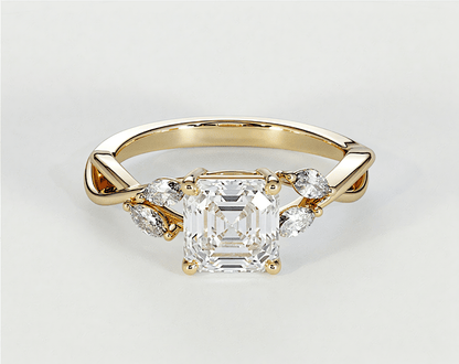 Jessica - Asscher - Engagement Rings - Ramzi & Co.®