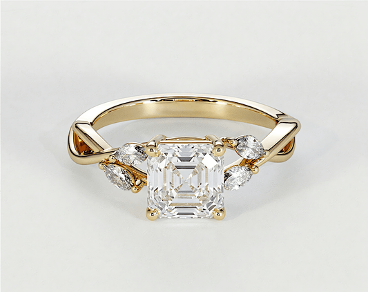 Jessica - Asscher - Engagement Rings - Ramzi & Co.®