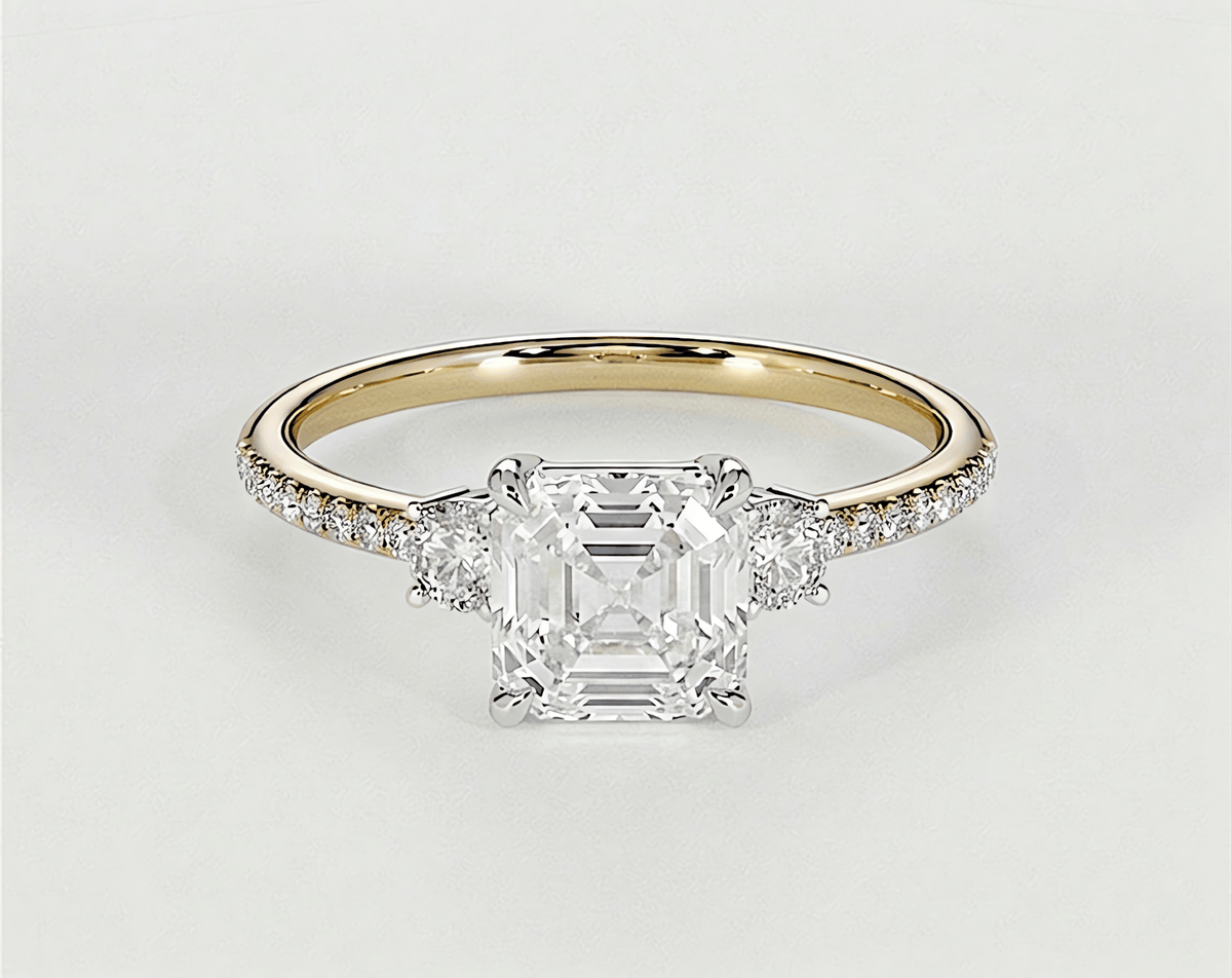 Lara - Asscher - Engagement Rings - Ramzi & Co.®