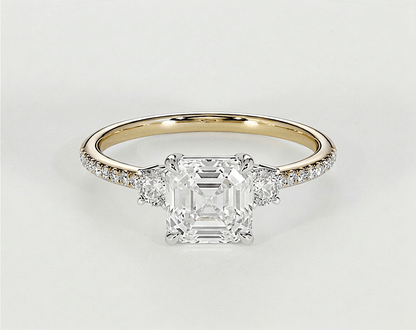 Lara - Asscher - Engagement Rings - Ramzi & Co.®