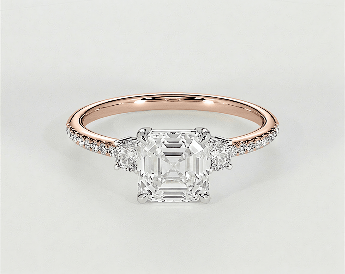 Lara - Asscher - Engagement Rings - Ramzi & Co.®