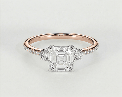 Lara - Asscher - Engagement Rings - Ramzi & Co.®