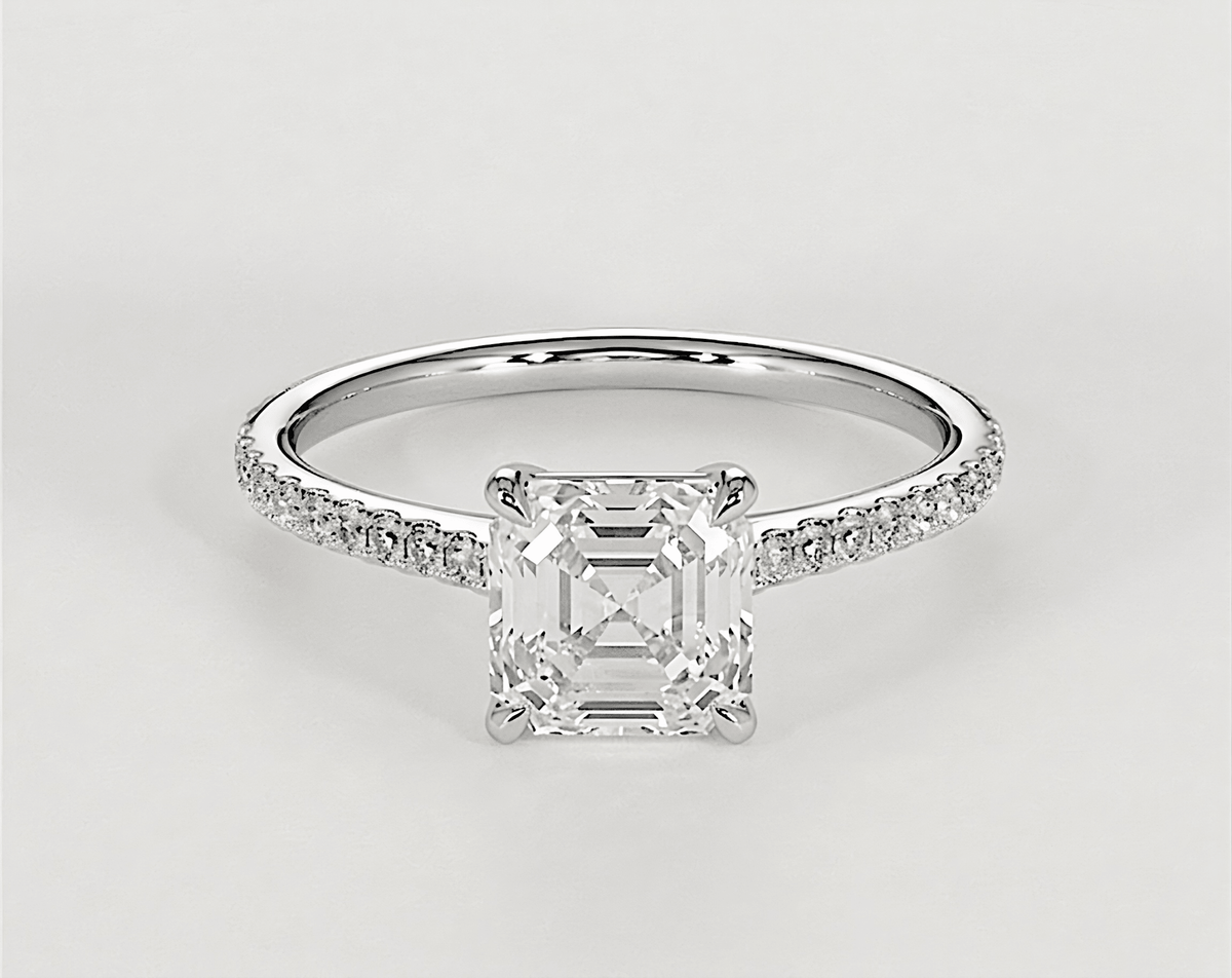 Lucy - Asscher - Engagement Rings - Ramzi & Co.®