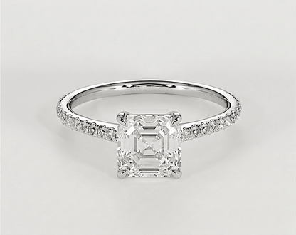 Lucy - Asscher - Engagement Rings - Ramzi & Co.®