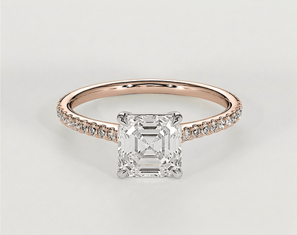 Lucy - Asscher - Engagement Rings - Ramzi & Co.®