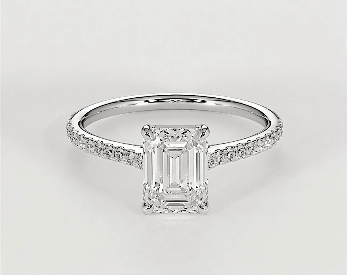 Lucy - Emerald - Engagement Rings - Ramzi & Co.®