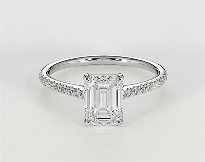 Lucy - Emerald - Engagement Rings - Ramzi & Co.®