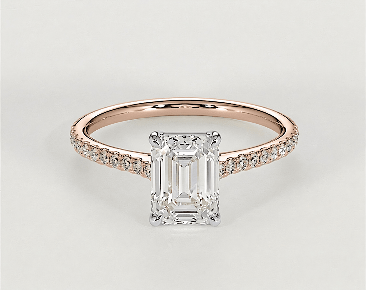 Lucy - Emerald - Engagement Rings - Ramzi & Co.®