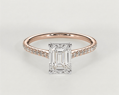 Lucy - Emerald - Engagement Rings - Ramzi & Co.®