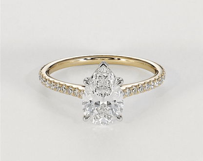 Lucy - Pear - Engagement Rings - Ramzi & Co.®