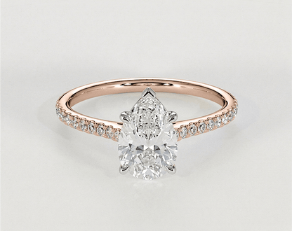 Lucy - Pear - Engagement Rings - Ramzi & Co.®