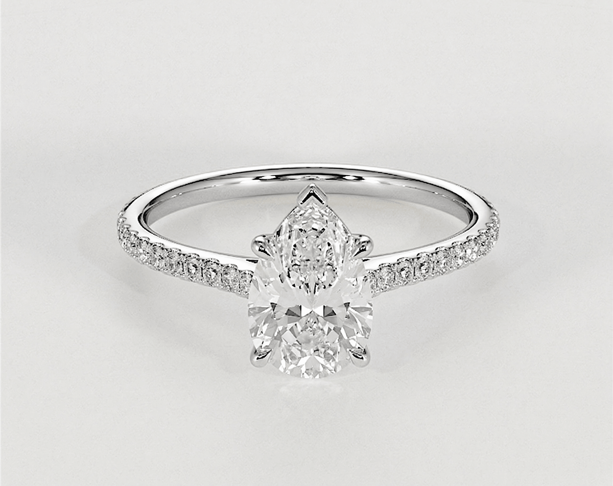 Lucy - Pear - Engagement Rings - Ramzi & Co.®
