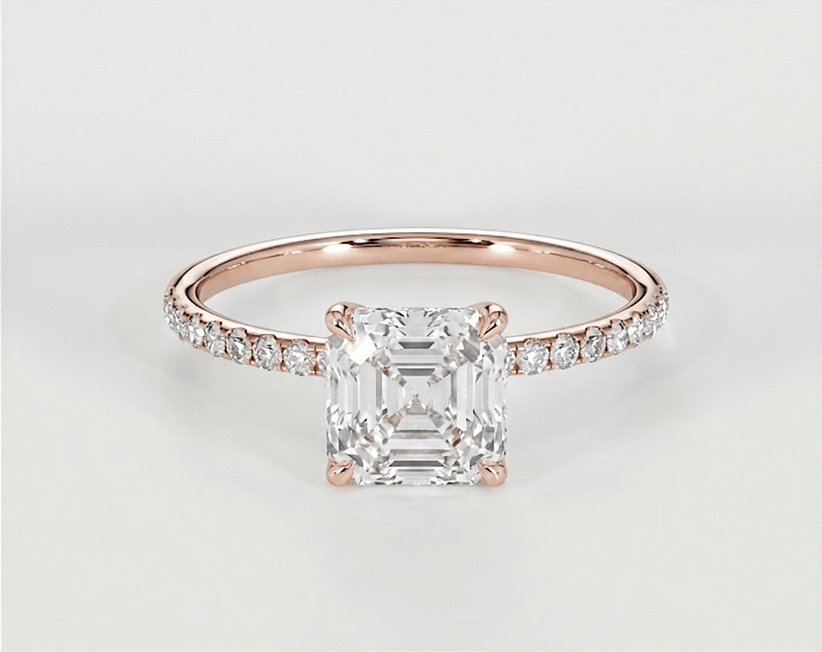 Luna - Asscher - Engagement Rings - Ramzi & Co.®