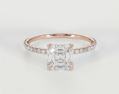 Luna - Asscher - Engagement Rings - Ramzi & Co.®