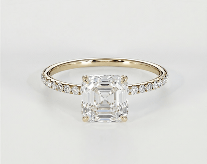 Luna - Asscher - Engagement Rings - Ramzi & Co.®