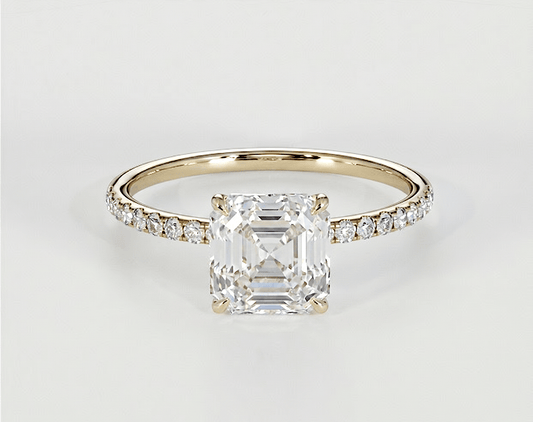 Luna - Asscher - Engagement Rings - Ramzi & Co.®