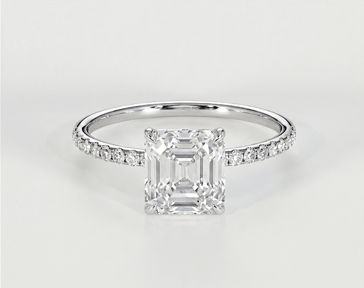Luna - Asscher - Engagement Rings - Ramzi & Co.®