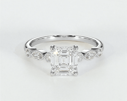 Matilda - Asscher - Engagement Rings - Ramzi & Co.®