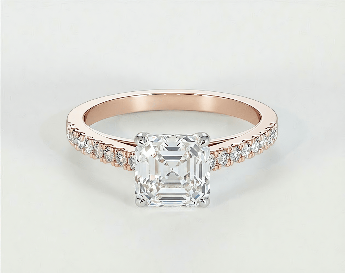 Natalie - Asscher - Engagement Rings - Ramzi & Co.®