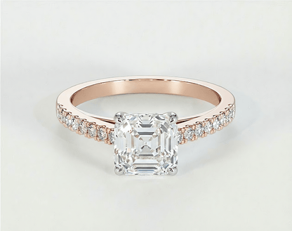 Natalie - Asscher - Engagement Rings - Ramzi & Co.®