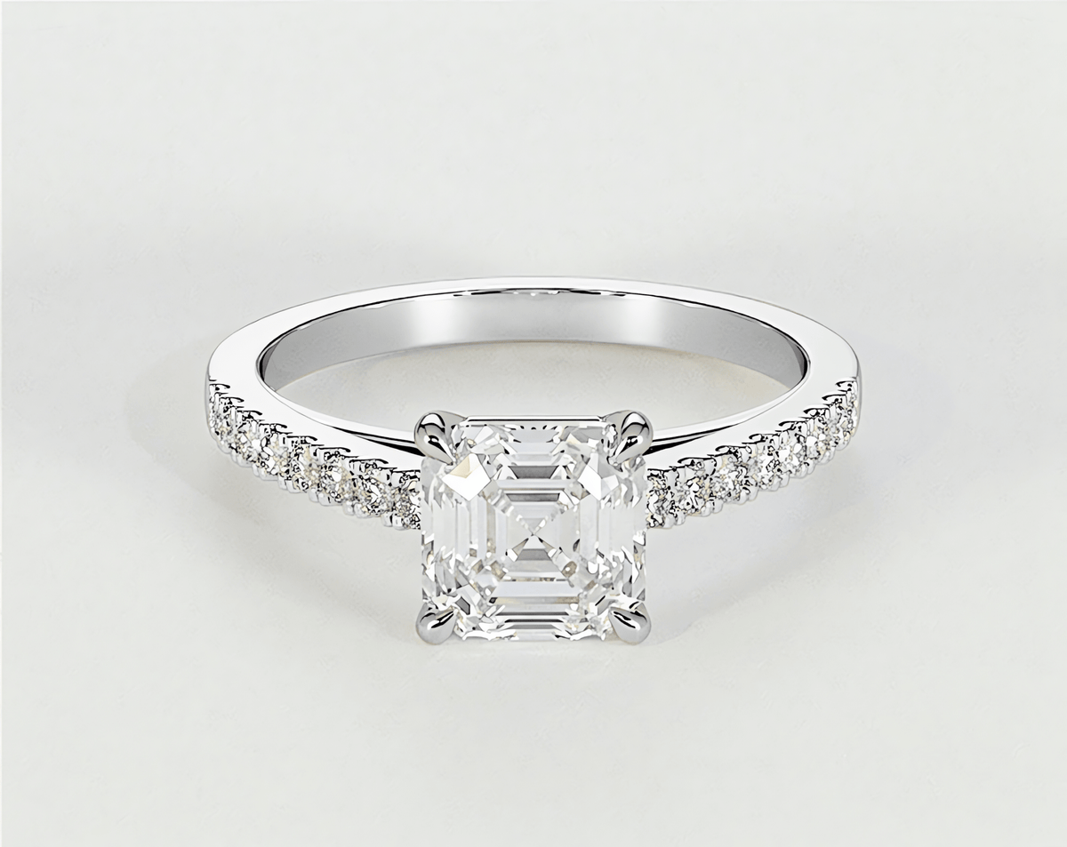 Natalie - Asscher - Engagement Rings - Ramzi & Co.®