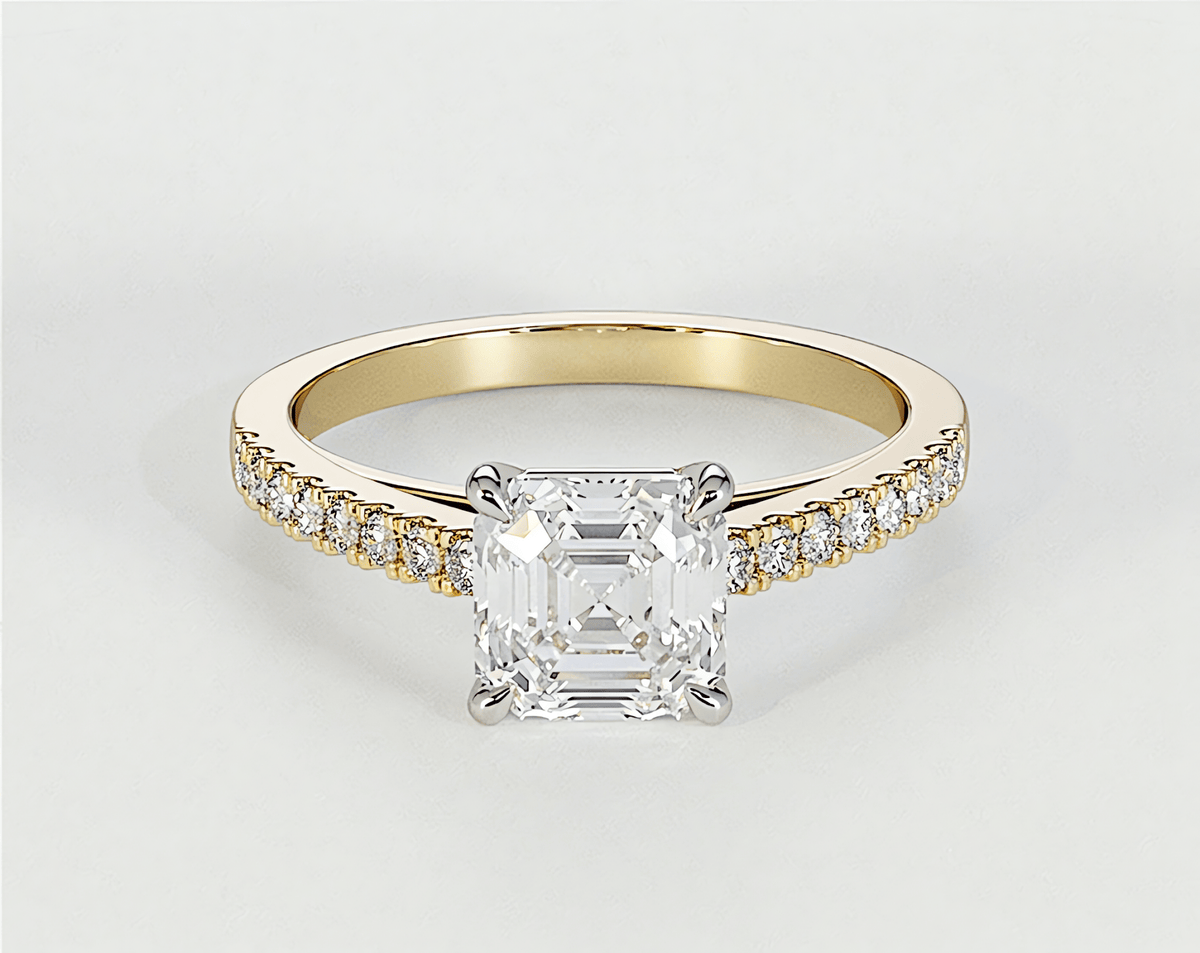 Natalie - Asscher - Engagement Rings - Ramzi & Co.®