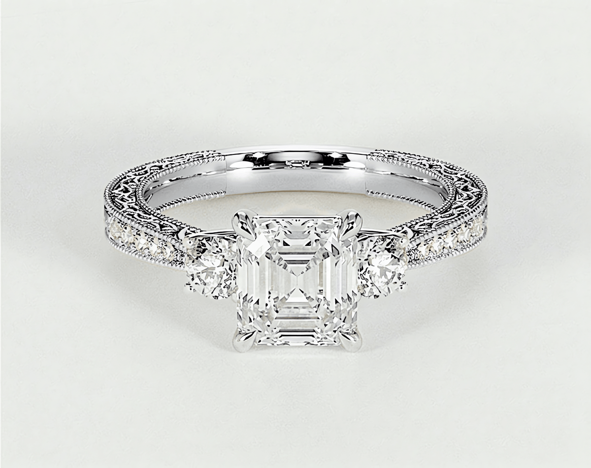 Ophelia - Asscher - Engagement Rings - Ramzi & Co.®