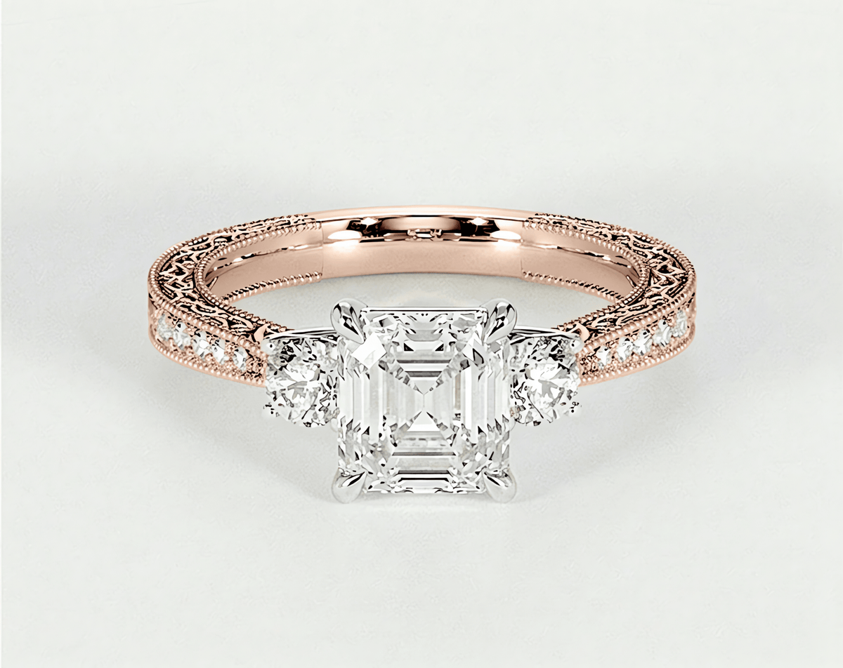 Ophelia - Asscher - Engagement Rings - Ramzi & Co.®