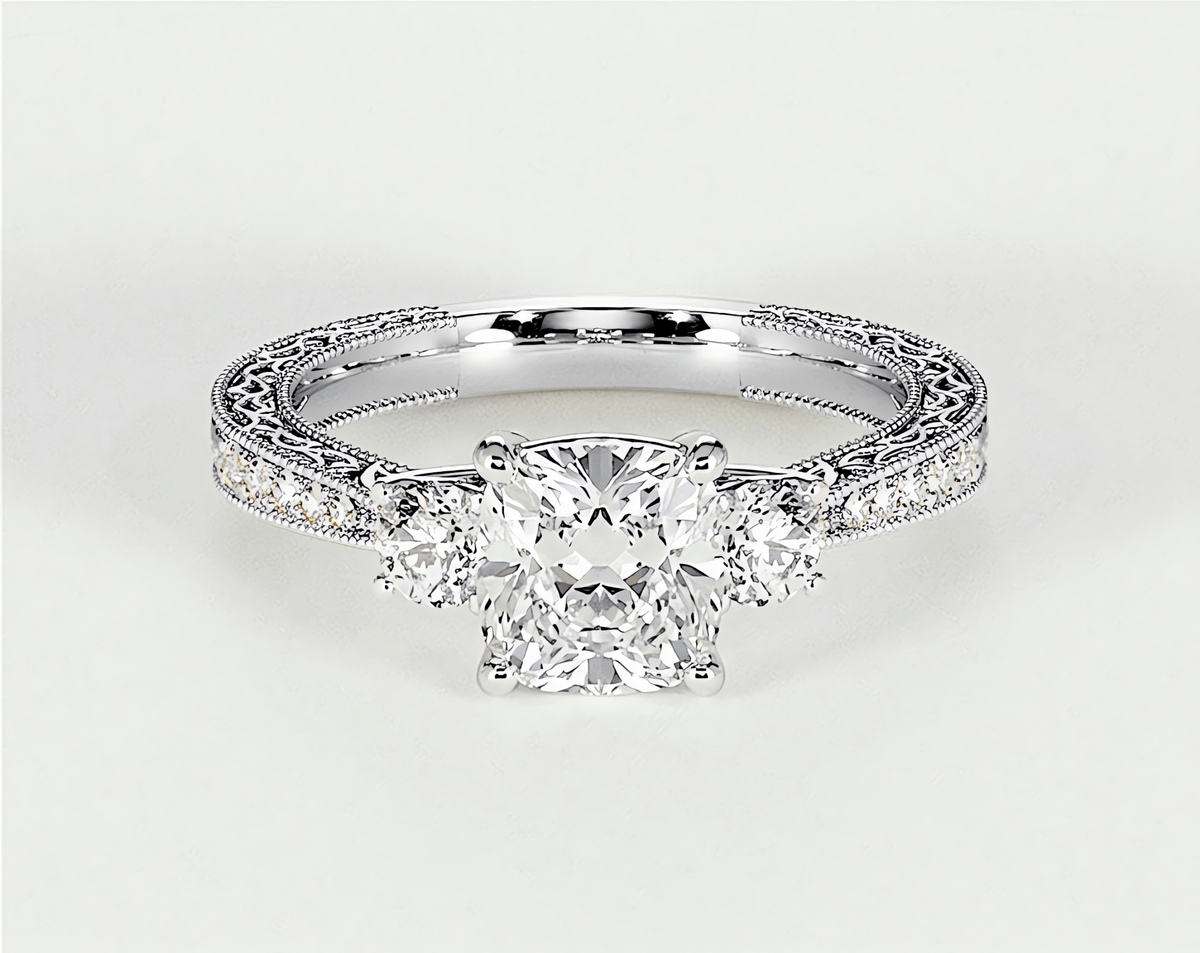 Ophelia - Cushion - Engagement Rings - Ramzi & Co.®