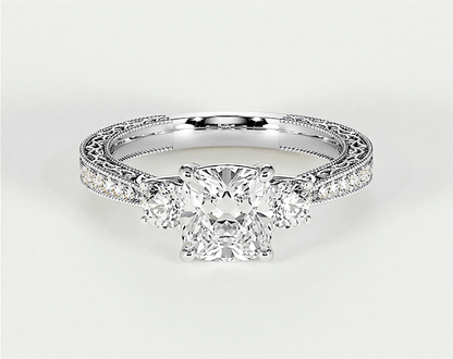 Ophelia - Cushion - Engagement Rings - Ramzi & Co.®