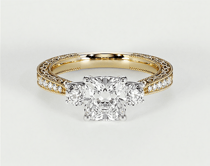 Ophelia - Cushion - Engagement Rings - Ramzi & Co.®