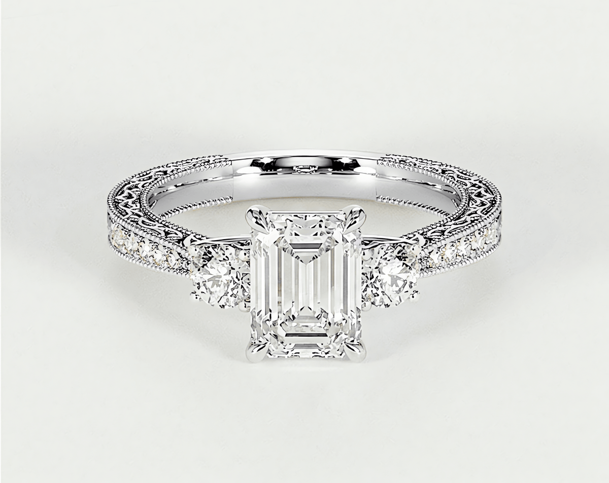 Ophelia - Emerald - Engagement Rings - Ramzi & Co.®