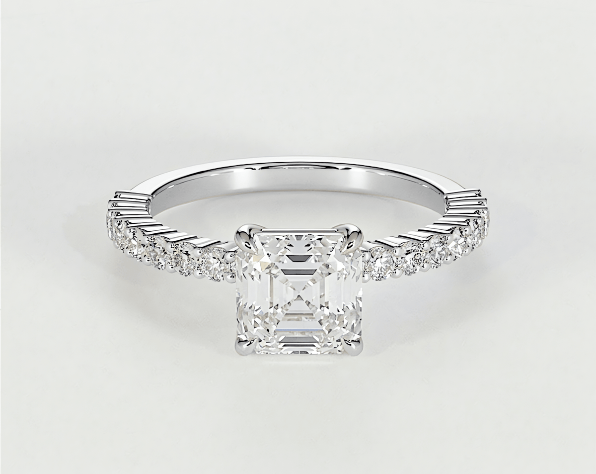 Paige - Asscher - Engagement Rings - Ramzi & Co.®