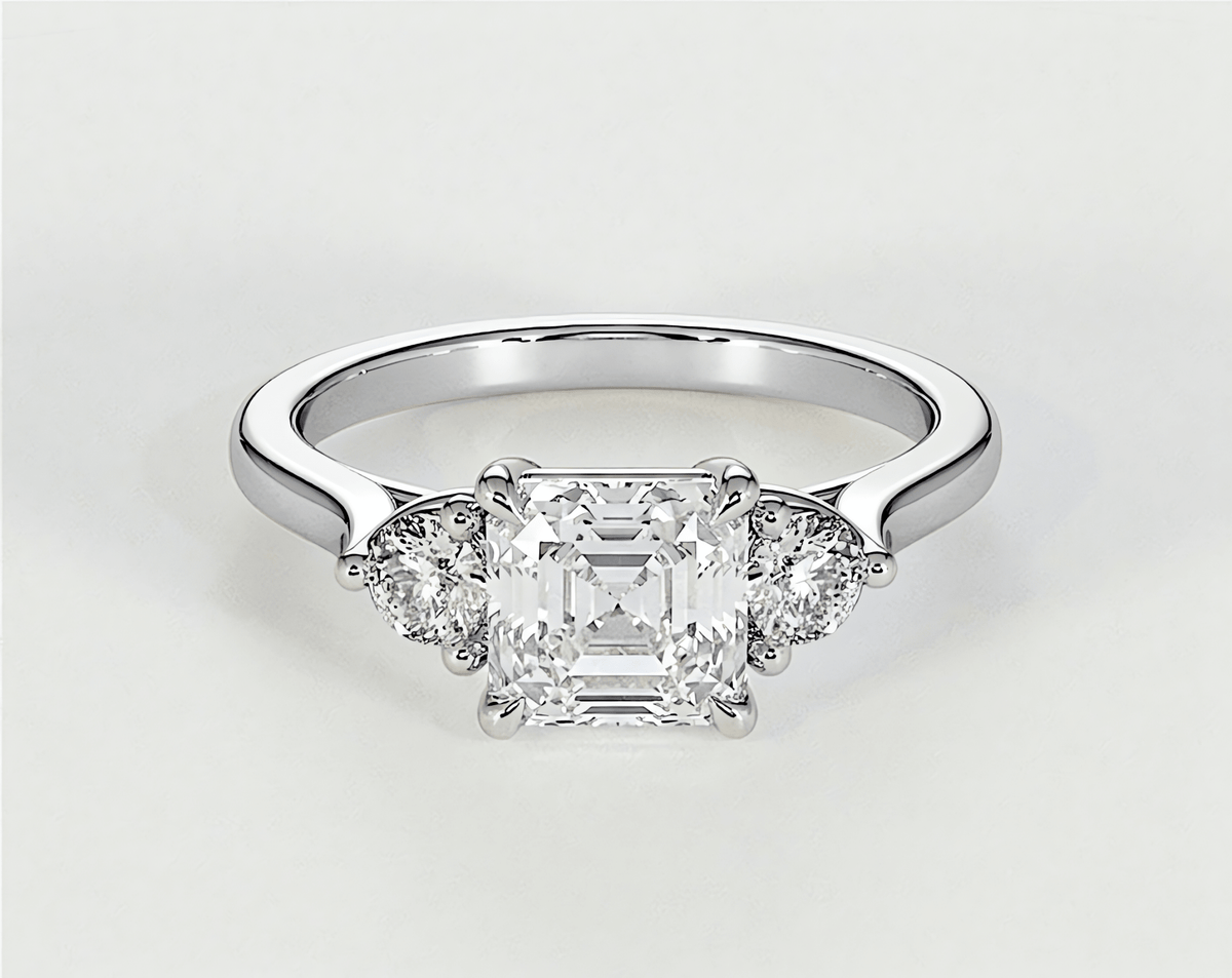 Quincy - Asscher - Engagement Rings - Ramzi & Co.®
