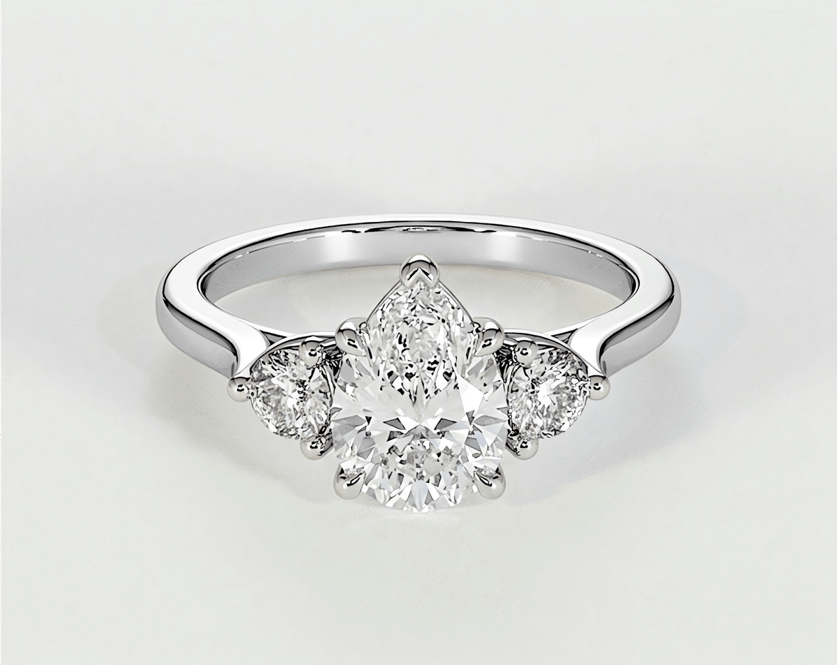 Quincy - Pear - Engagement Rings - Ramzi & Co.®