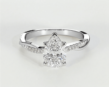 Scarlett - Pear - Engagement Rings - Ramzi & Co.®