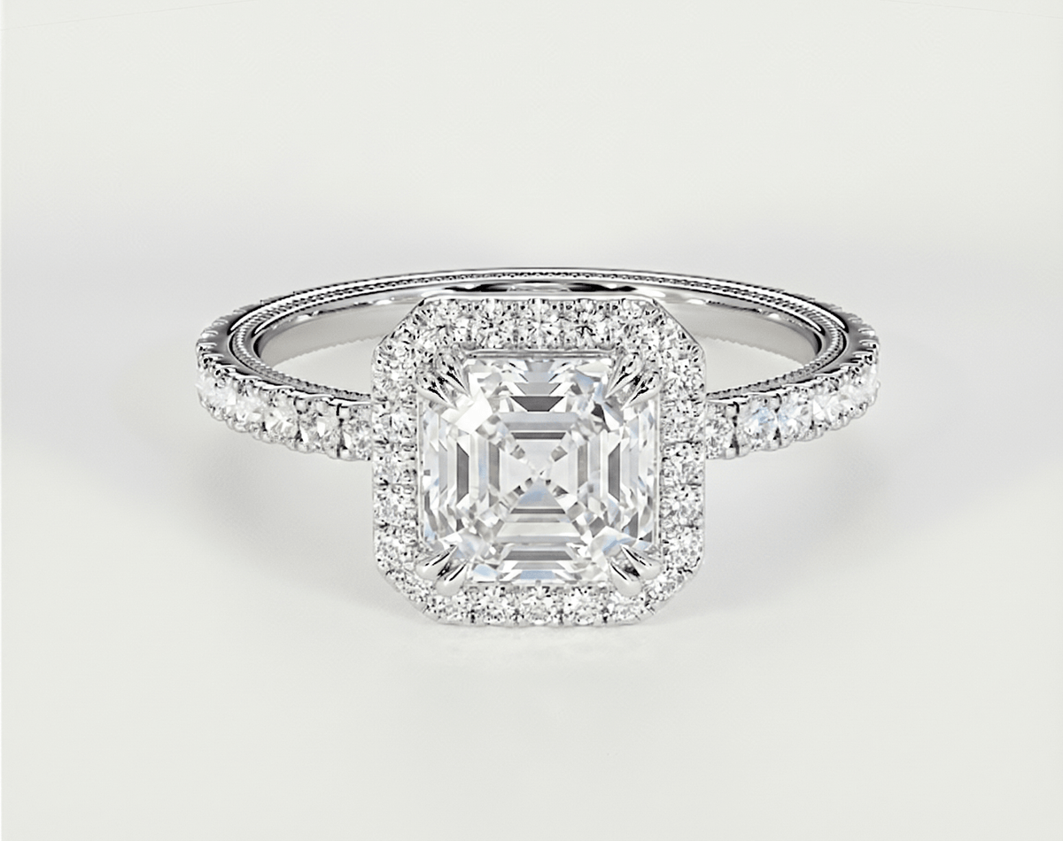 Stephanie - Asscher - Engagement Rings - Ramzi & Co.®