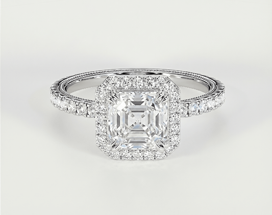 Stephanie - Asscher - Engagement Rings - Ramzi & Co.®