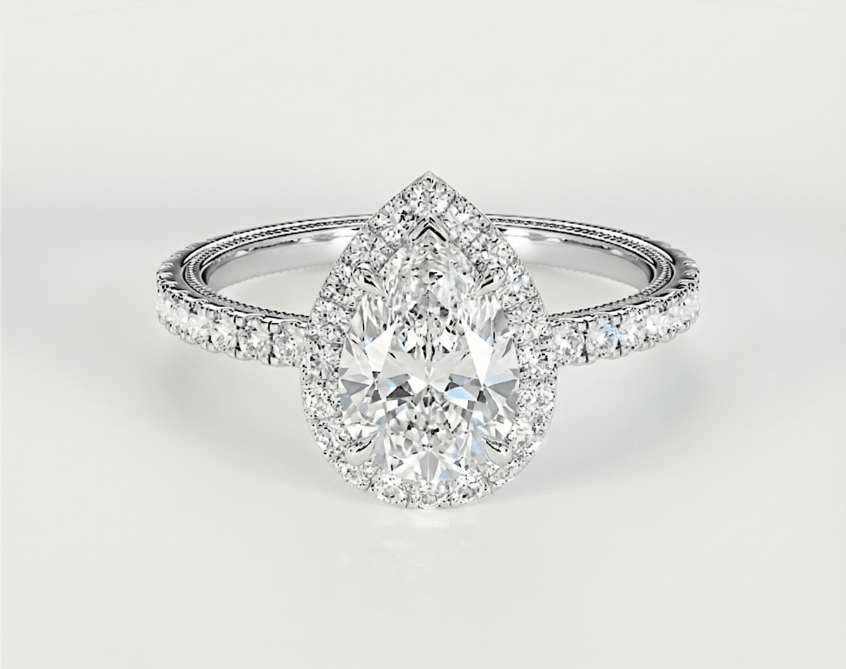 Stephanie - Pear - Engagement Rings - Ramzi & Co.®