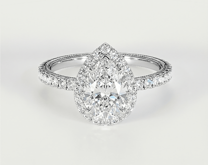 Stephanie - Pear - Engagement Rings - Ramzi & Co.®