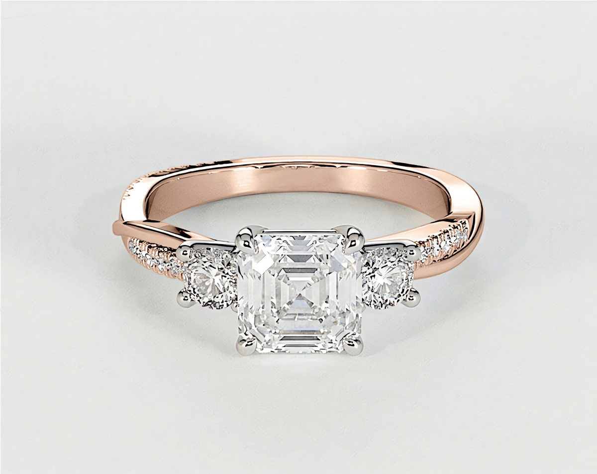 Veronica - Asscher - Engagement Rings - Ramzi & Co.®