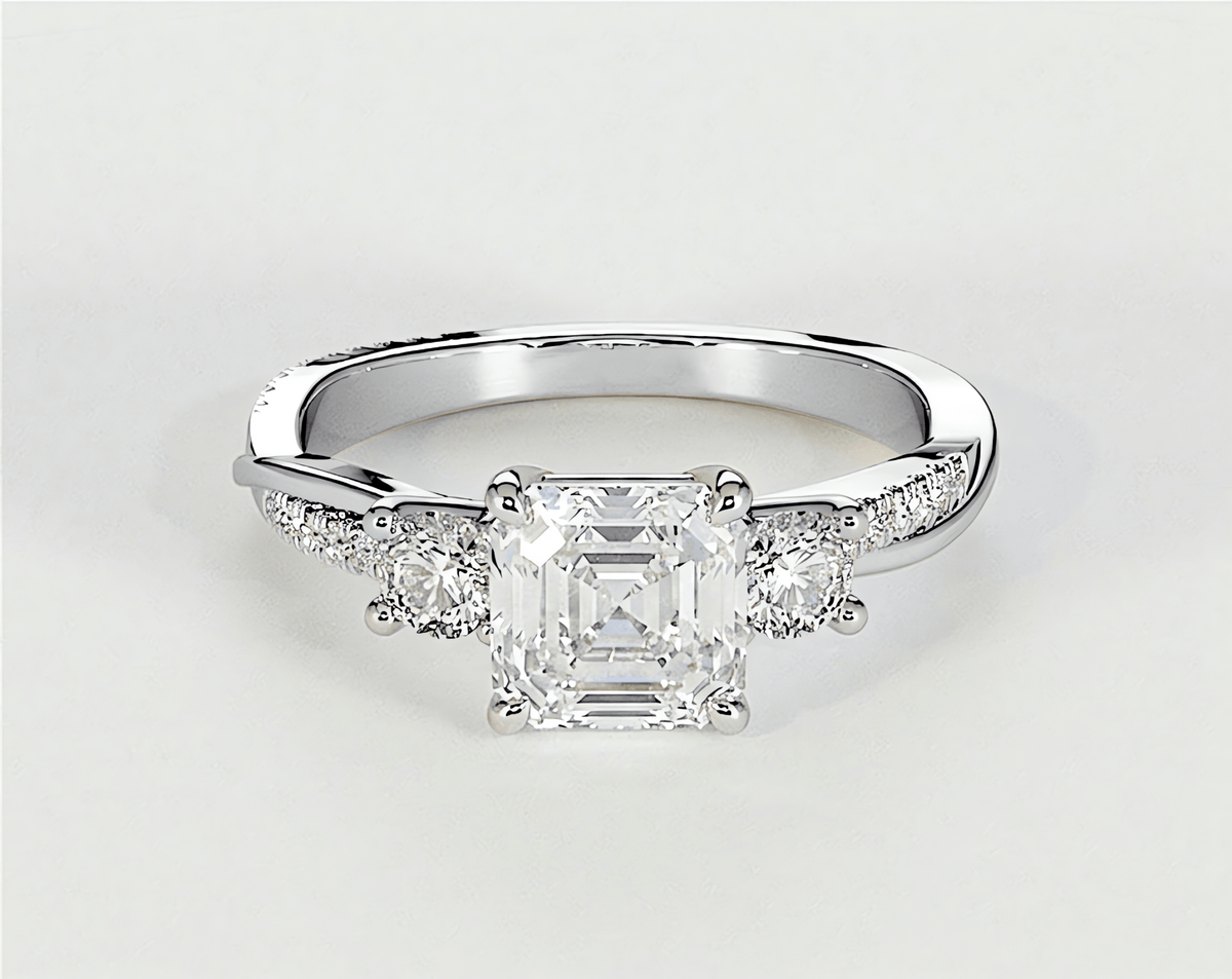 Veronica - Asscher - Engagement Rings - Ramzi & Co.®