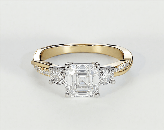 Veronica - Asscher - Engagement Rings - Ramzi & Co.®