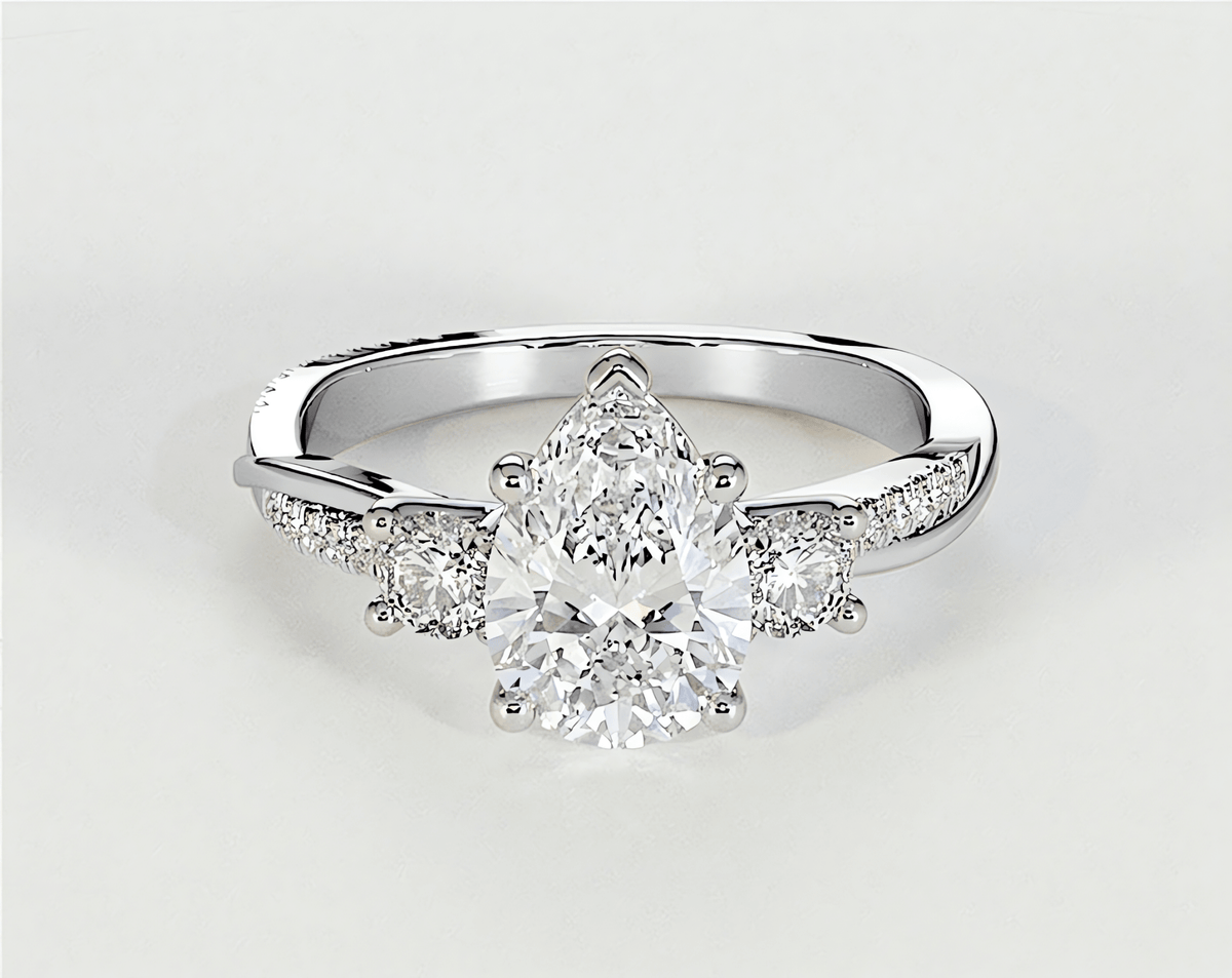 Veronica - Pear - Engagement Rings - Ramzi & Co.®
