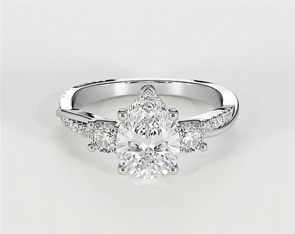 Veronica - Pear - Engagement Rings - Ramzi & Co.®