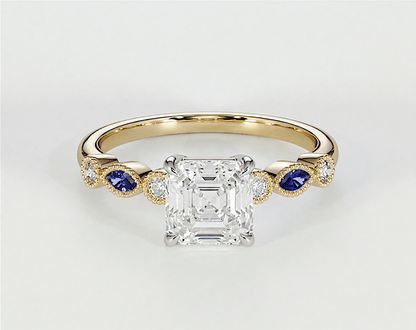 Violet - Asscher - Engagement Rings - Ramzi & Co.®