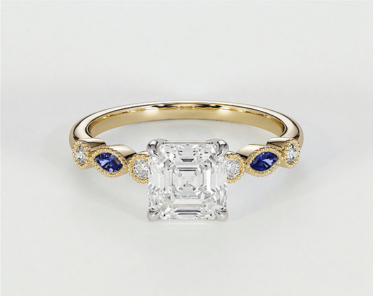 Violet - Asscher - Engagement Rings - Ramzi & Co.®