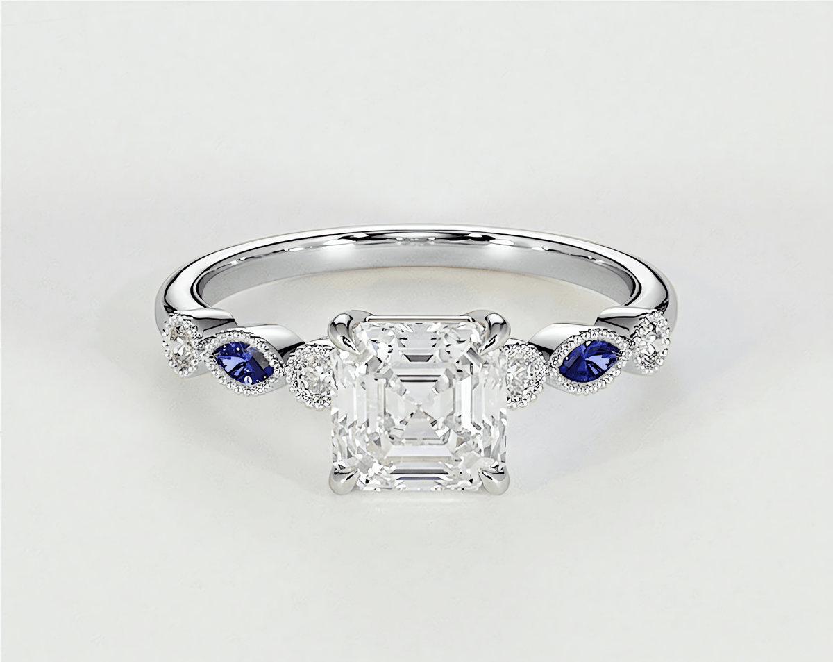 Violet - Asscher - Engagement Rings - Ramzi & Co.®